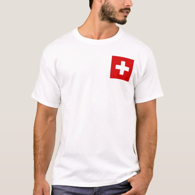 Switzerland flag quality T-Shirt (Front)
