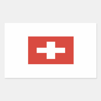 Switzerland Flag Rectangular Sticker