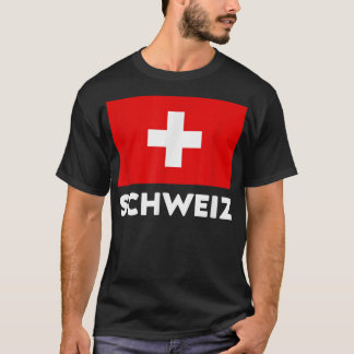Switzerland Flag Schweiz Suisse Swiss White Red  T-Shirt