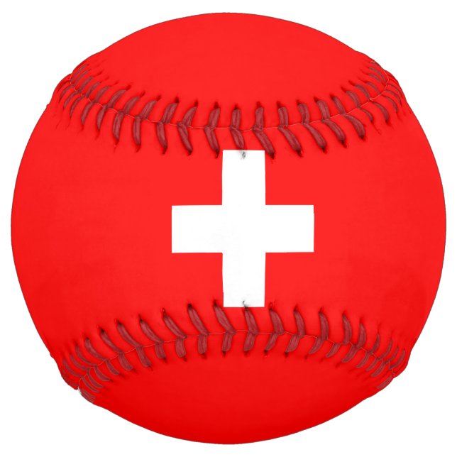 Switzerland Flag Softball (Front)
