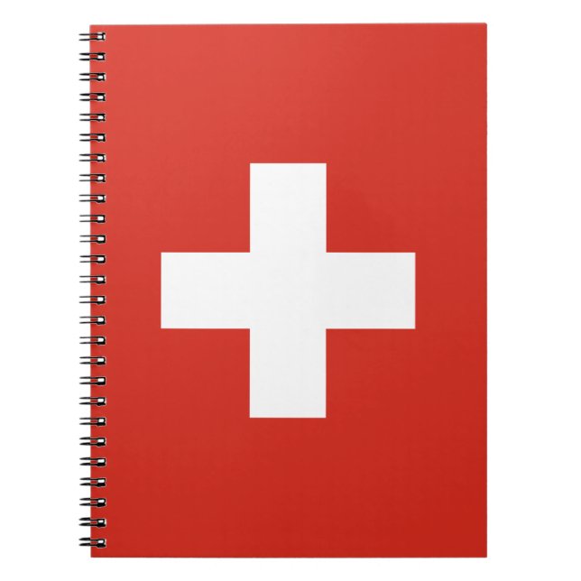 Switzerland Flag Spiral Notebook (Front)