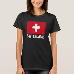 Switzerland Flag   Support Swiss People Women Men  T-Shirt