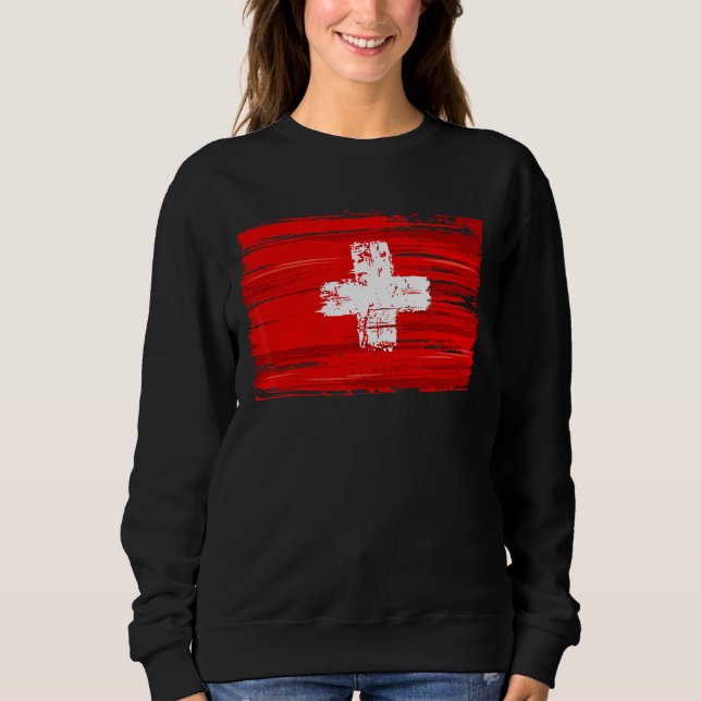 Switzerland Flag Switzerland Sweatshirt (Front)