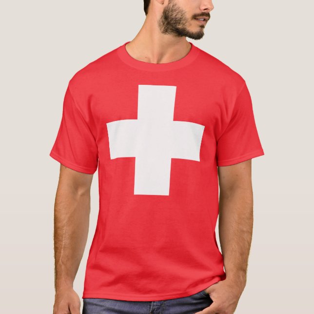 Switzerland Flag T-Shirt (Front)