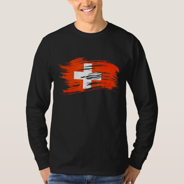 Switzerland Flag T-Shirt (Front)