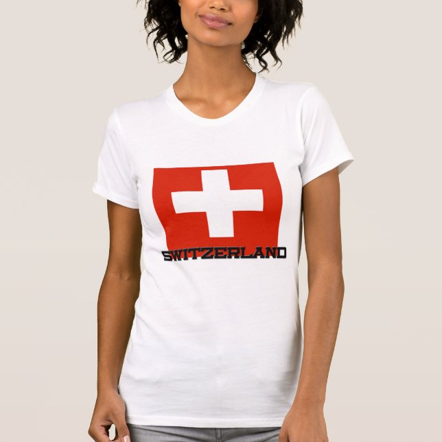 Switzerland Flag T-Shirt (Front)