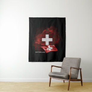 Switzerland flag tapestry