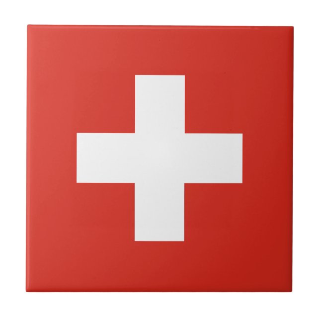 Switzerland Flag Tile (Front)