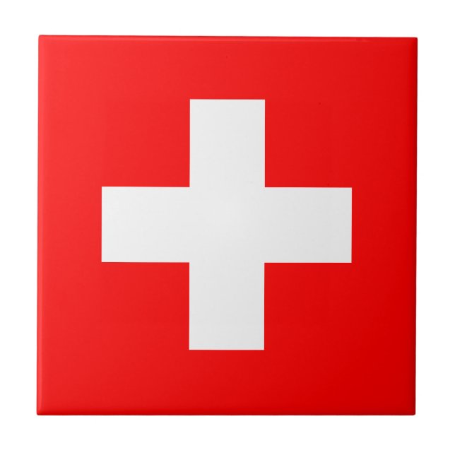 Switzerland Flag Tile (Front)