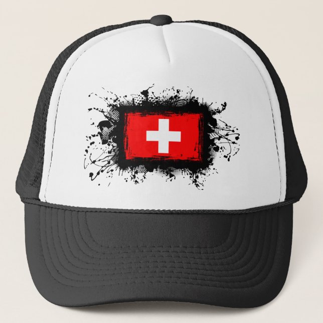 Switzerland Flag Trucker Hat (Front)
