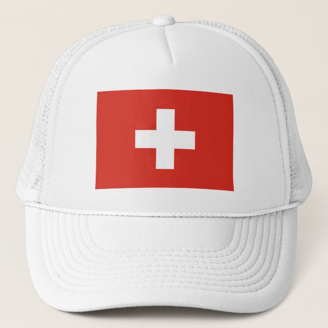 Switzerland Flag Trucker Hat (Front)