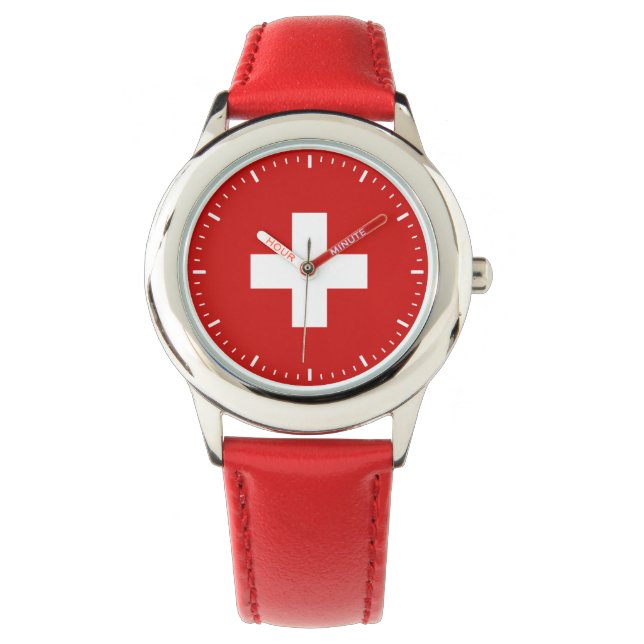 Switzerland flag watch (Front)
