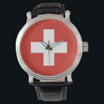 Switzerland Flag Watch<br><div class="desc">Search "wowsmiley" for more products like this one.</div>