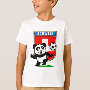 Switzerland Football Panda T-Shirt
