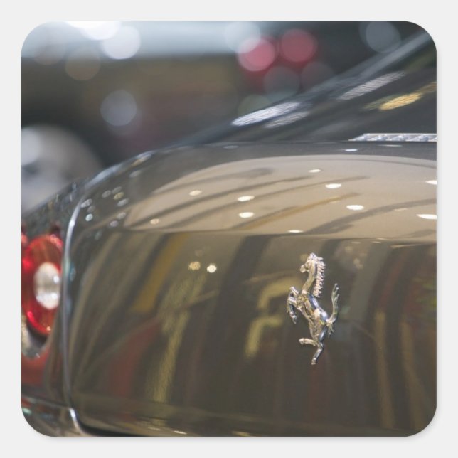 SWITZERLAND, GENEVA: 75th Annual Geneva Auto 3 Square Sticker (Front)