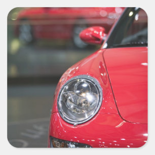 SWITZERLAND, GENEVA: 75th Annual Geneva Auto 8 Square Sticker