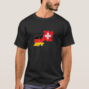 Switzerland Germany Flag German Swiss T-Shirt