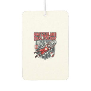 Switzerland Goal Energy Skeleton Striker Nations B Car Air Freshener