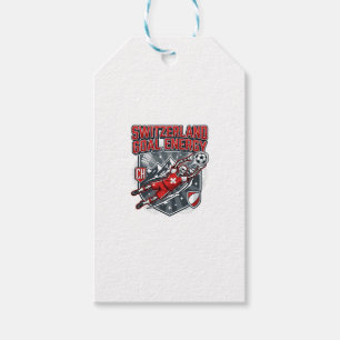 Switzerland Goal Energy Skeleton Striker Nations B Gift Tags