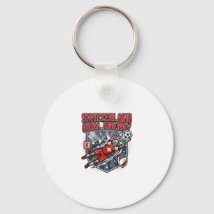 Switzerland Goal Energy Skeleton Striker Nations B Key Ring