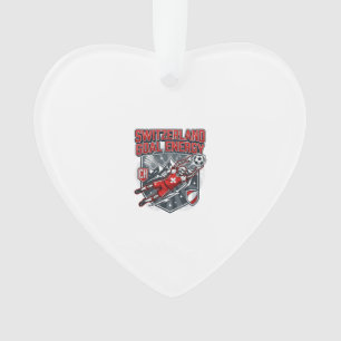 Switzerland Goal Energy Skeleton Striker Nations B Ornament