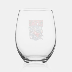 Switzerland Goal Energy Skeleton Striker Nations B Stemless Wine Glass