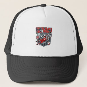 Switzerland Goal Energy Skeleton Striker Nations B Trucker Hat