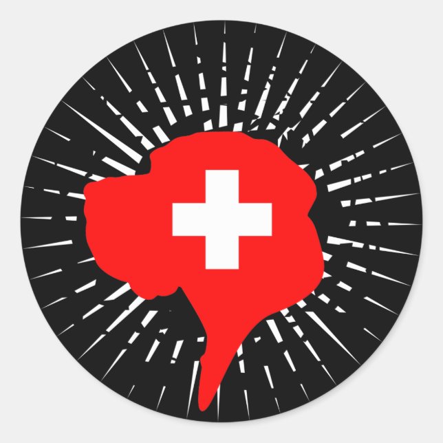 Switzerland Great Dane Classic Round Sticker (Front)
