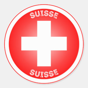 Switzerland Heritage Emblem Classic Round Sticker