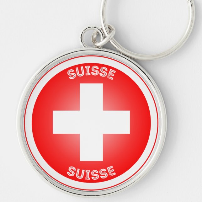 Switzerland Heritage Emblem Key Ring (Front)
