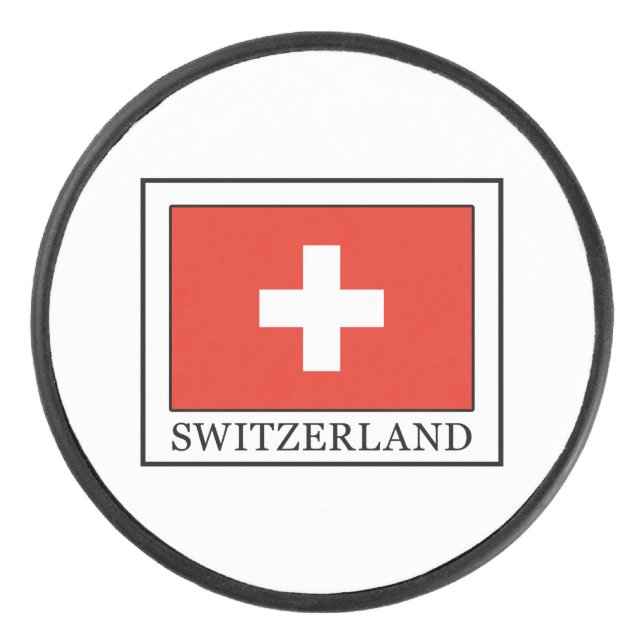 Switzerland Hockey Puck (Front)