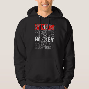 Switzerland Ice Hockey   Swiss Hockey Team Support Hoodie