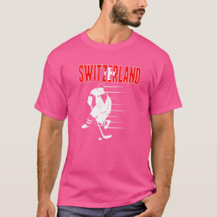 Switzerland Ice Hockey   Swiss Hockey Team Support T-Shirt