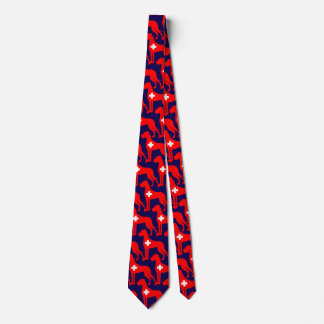 Switzerland inspired Great Dane Silhouette Tie