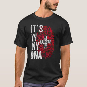 Switzerland It's In My DNA Cute Swiss Fingerprint T-Shirt