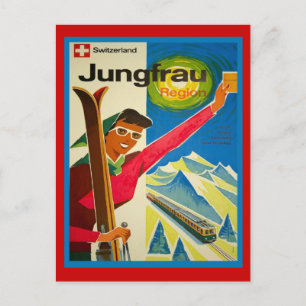 Switzerland jungfrau region postcard