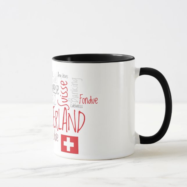 SWITZERLAND - Land of Cheese and Chocolate! Mug (Right)