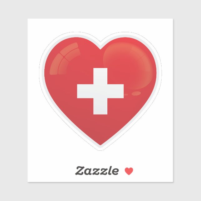 Switzerland  Love Flag (Sheet)