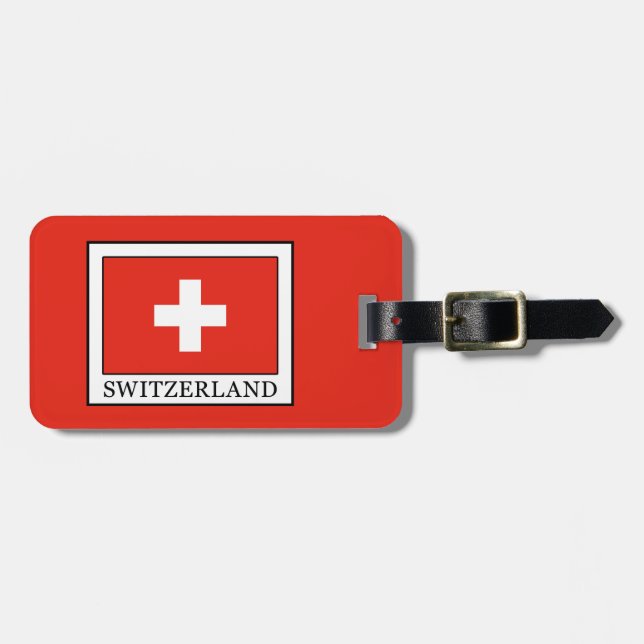 Switzerland Luggage Tag (Front Horizontal)