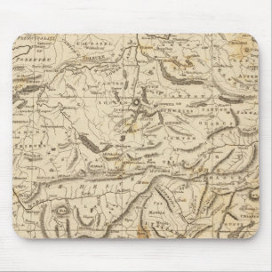 Switzerland Map by Arrowsmith Mouse Pad