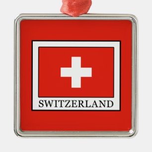 Switzerland Metal Tree Decoration