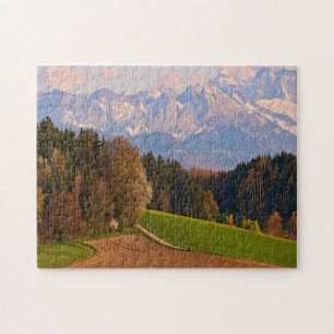 Switzerland Mountains in Autumn Jigsaw Puzzle