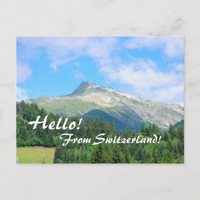 Switzerland Mountains Postcard (Front)
