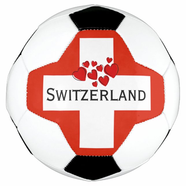 Switzerland national flag SOCCER BALL (Front)