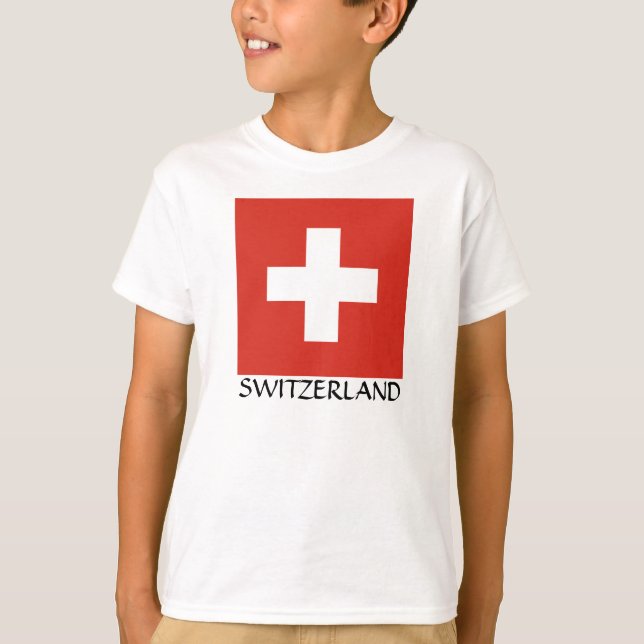 Switzerland National Flag T-Shirt (Front)