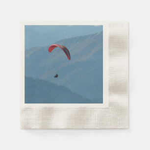 Switzerland Paraglider 🏔️ Adventure Paper Napkins
