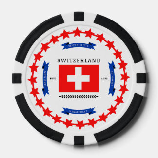 Switzerland poker chips