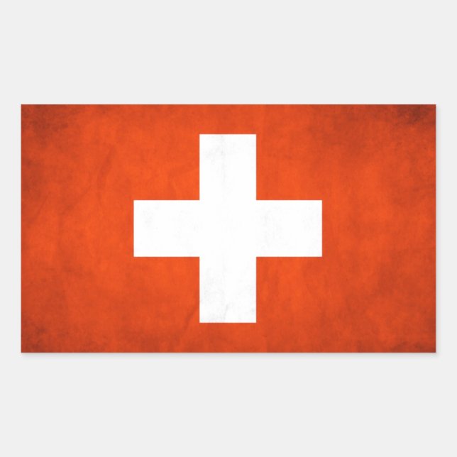 Switzerland Rectangular Sticker (Front)