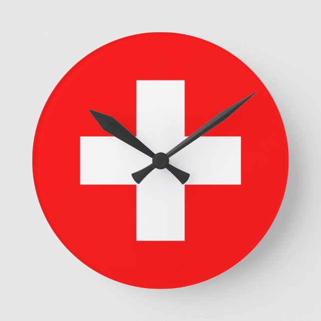 switzerland round clock (Front)