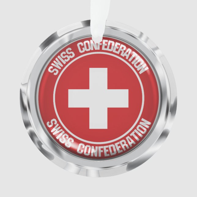 Switzerland Round Emblem Ornament (Front)